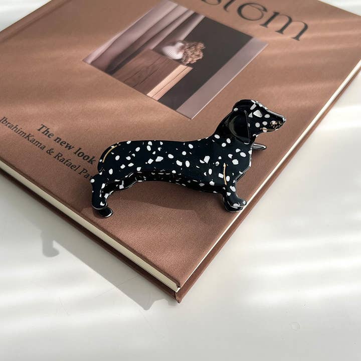 Dachshund Dog Acetate Hair Claw Clip - Cute Dog Hair Accessory