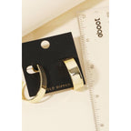 14k Gold Dipped Wide Hoop Earrings