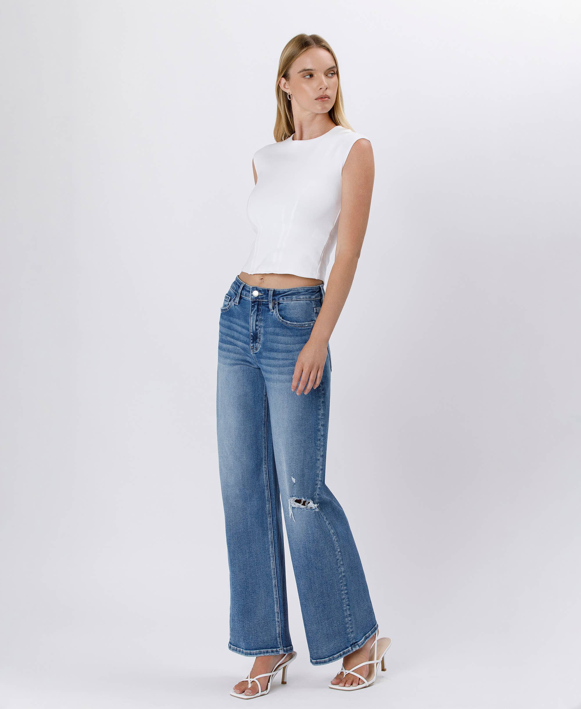 Lovervet High Rise Baggy Wide Jeans