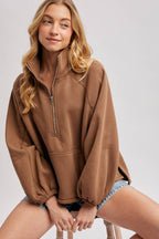Boxy Half Zip Puller