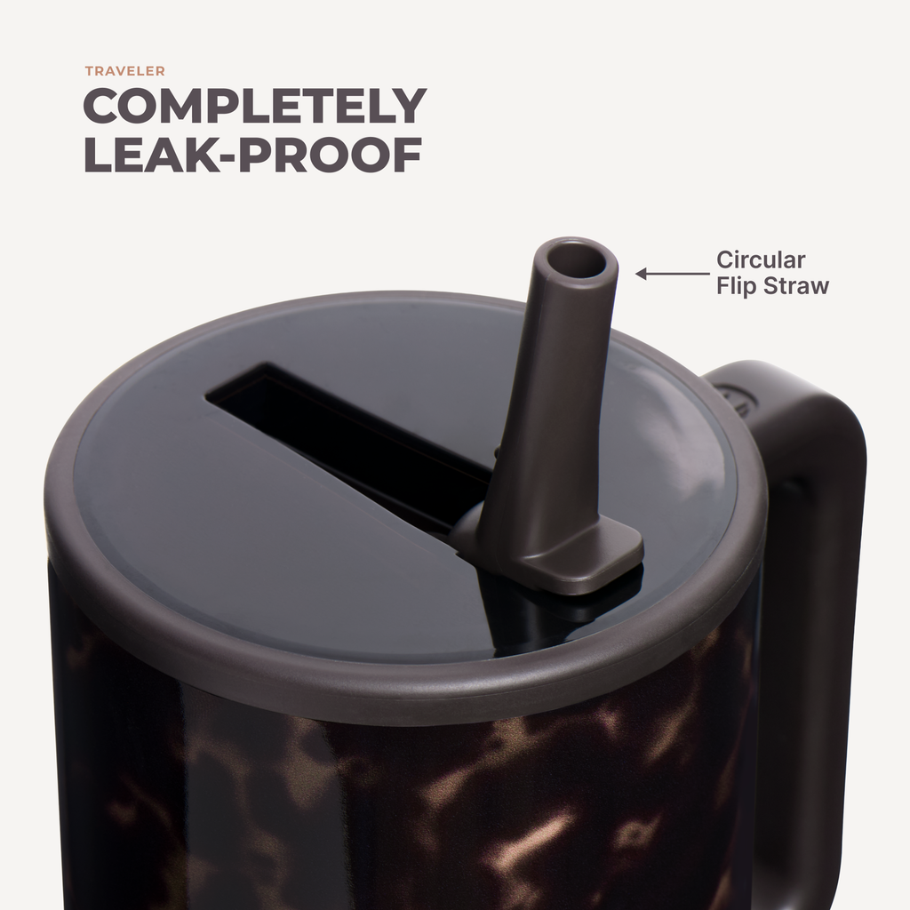 HydroJug Traveler 40 oz Tumbler – Mocha Tortoise