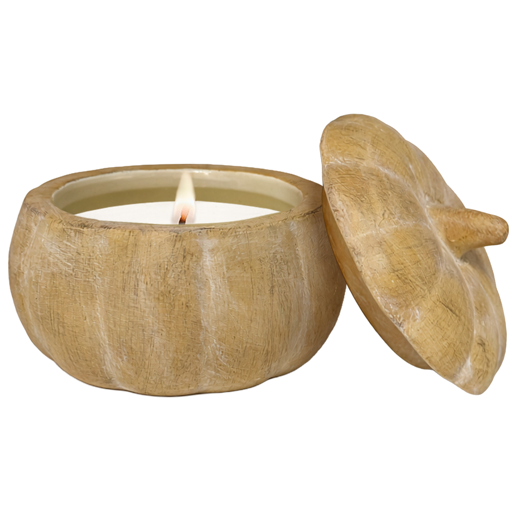 Pumpkin Spice Soy Candle in Ceramic Pumpkin – 8 oz