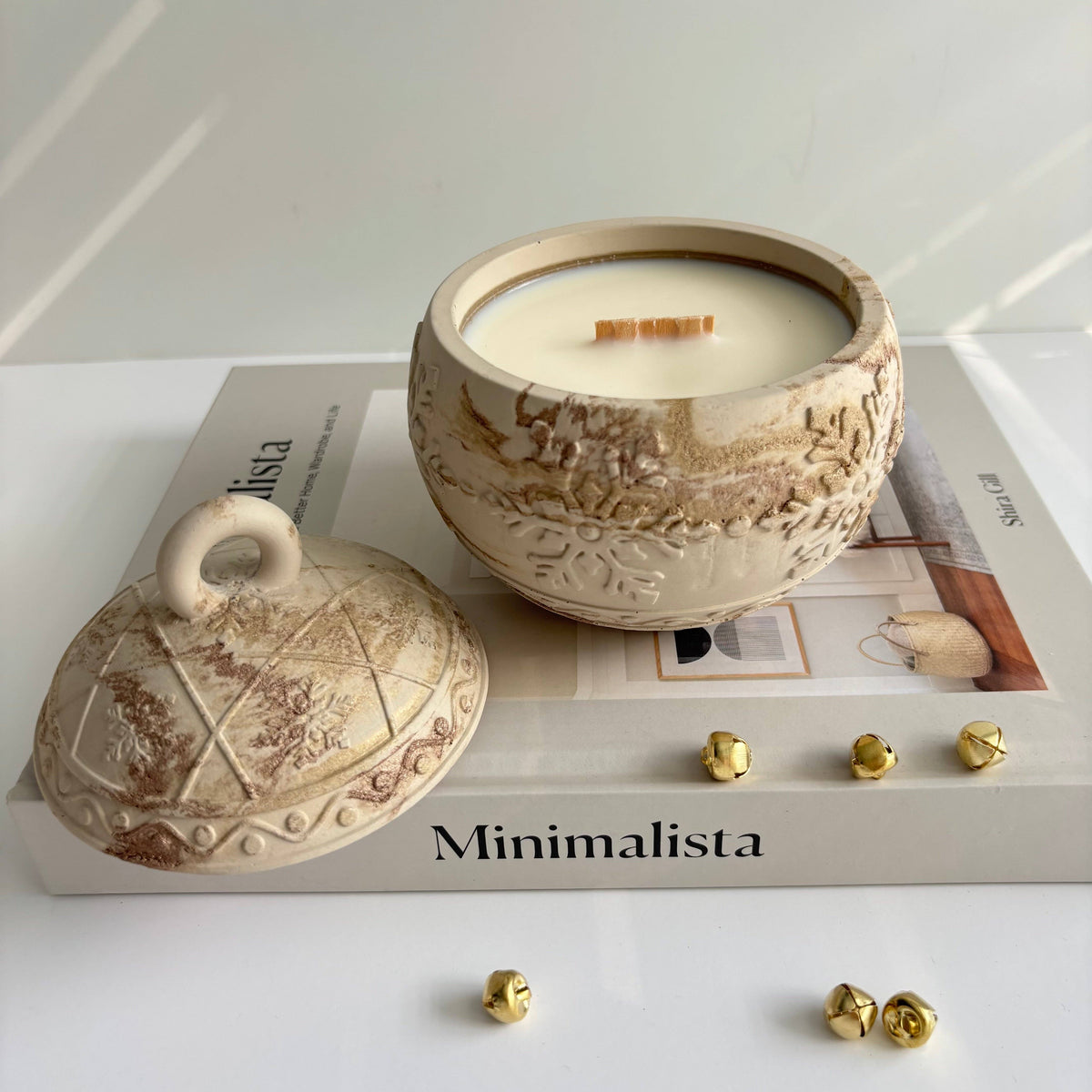 Snowflake Bauble Candle | Coconut Soy Wax Christmas Decor