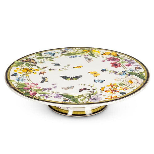 Butterfly Garden Bone China Cake Stand - 10.5"