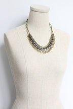 Multi- Strand Chain Statement Necklace