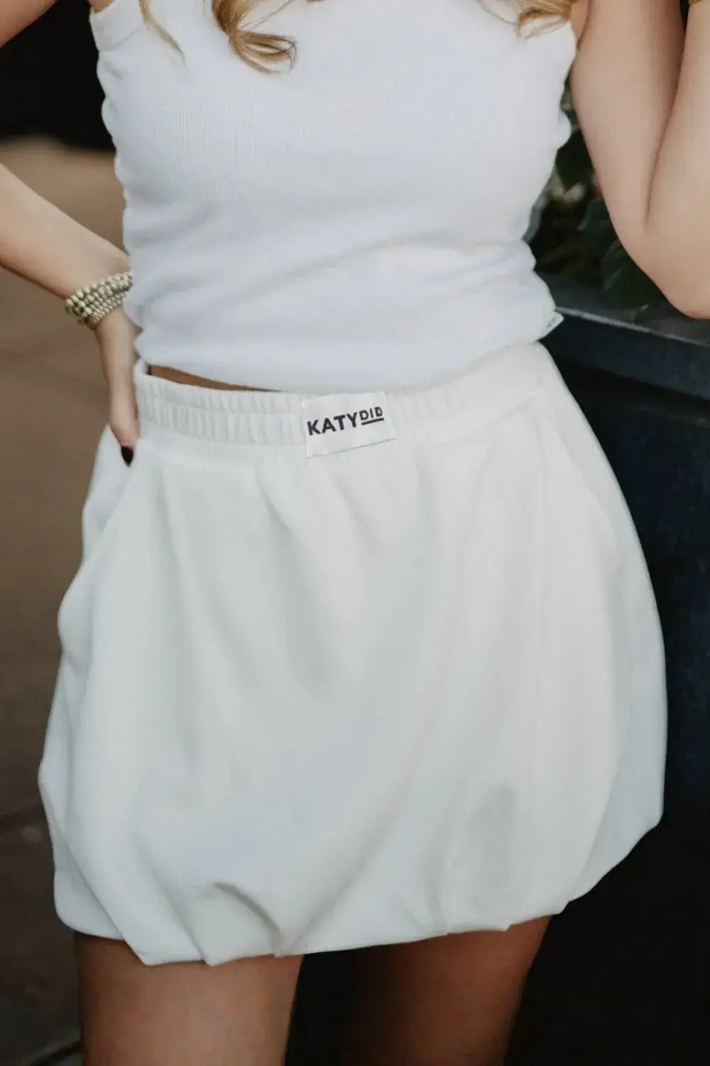 White Bubble Skirt