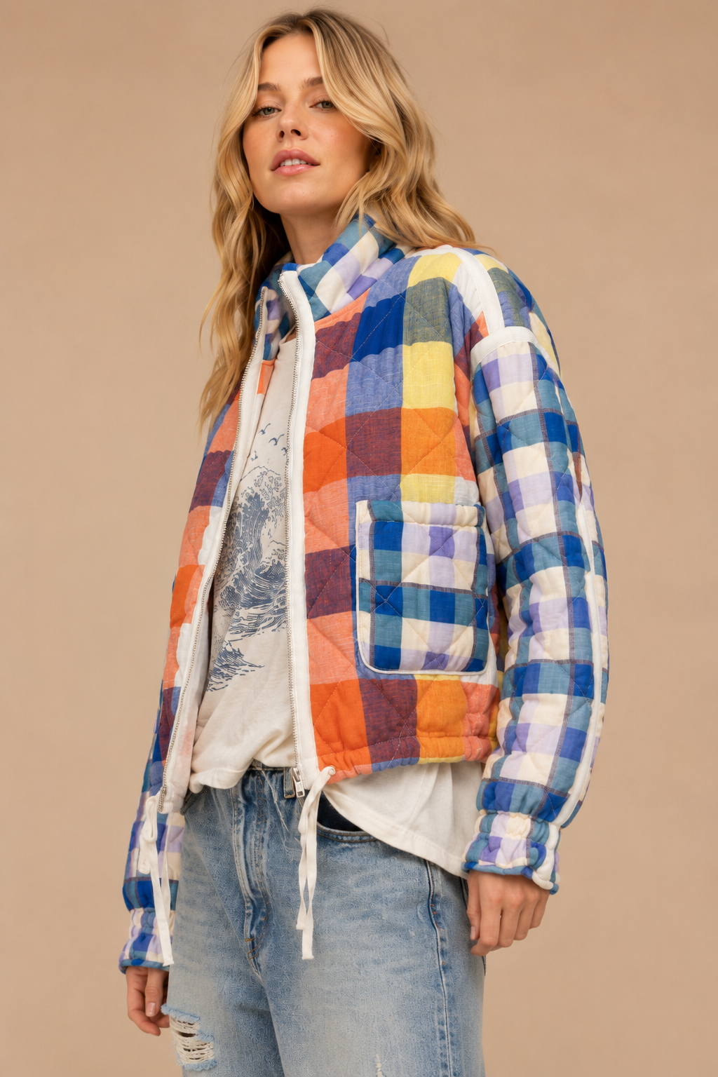 Quilted Patchwork Puffer