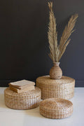 Woven Seagrass Decorative Risers – Set of 3