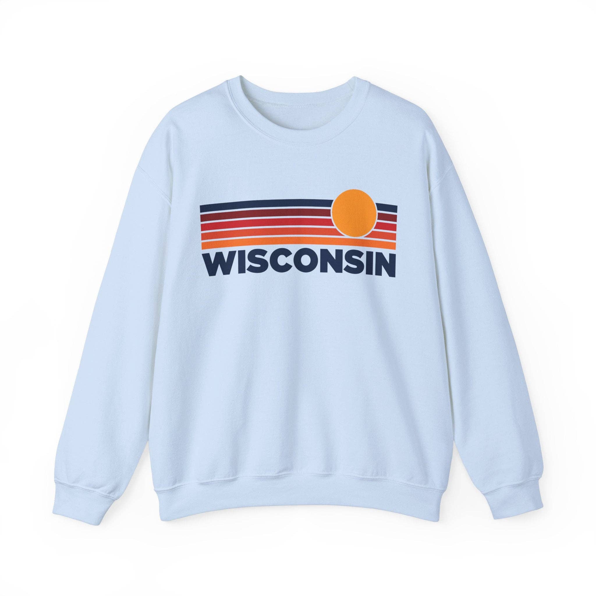 Wisconsin Sweatshirt Retro Unisex, Vintage Wisconsin Sweater