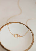 Tiny Links Necklace | 14kt Gold Fill + Sterling Silver