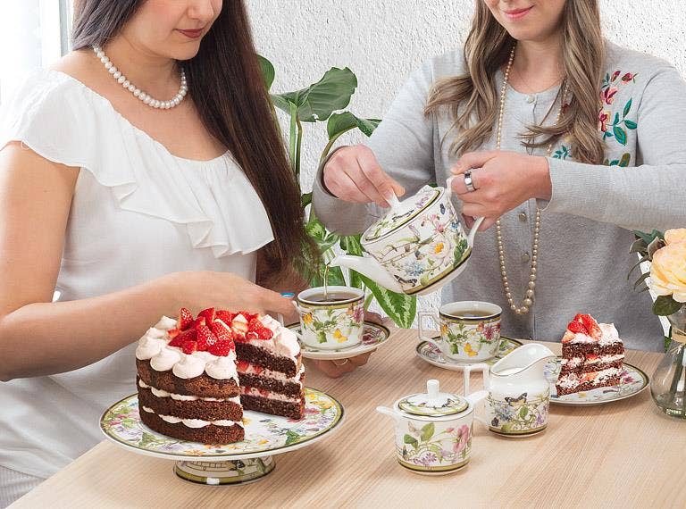 Butterfly Garden Cup & Saucer - 8oz Bone China