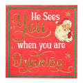 "He Sees You Drinking" Christmas Cocktail Napkins – 26 Pack