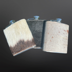 Genuine Cowhide Flask – 7oz
