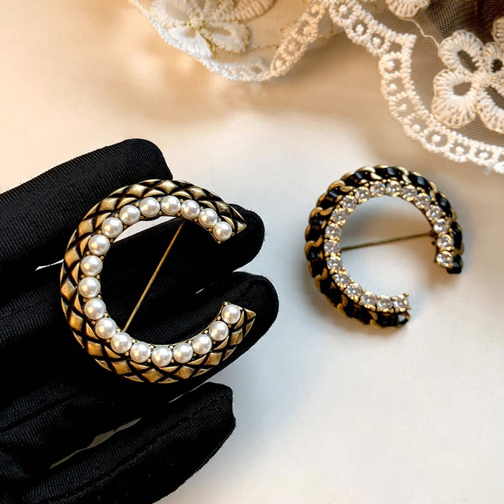 Vintage Pearl Brooch Pin