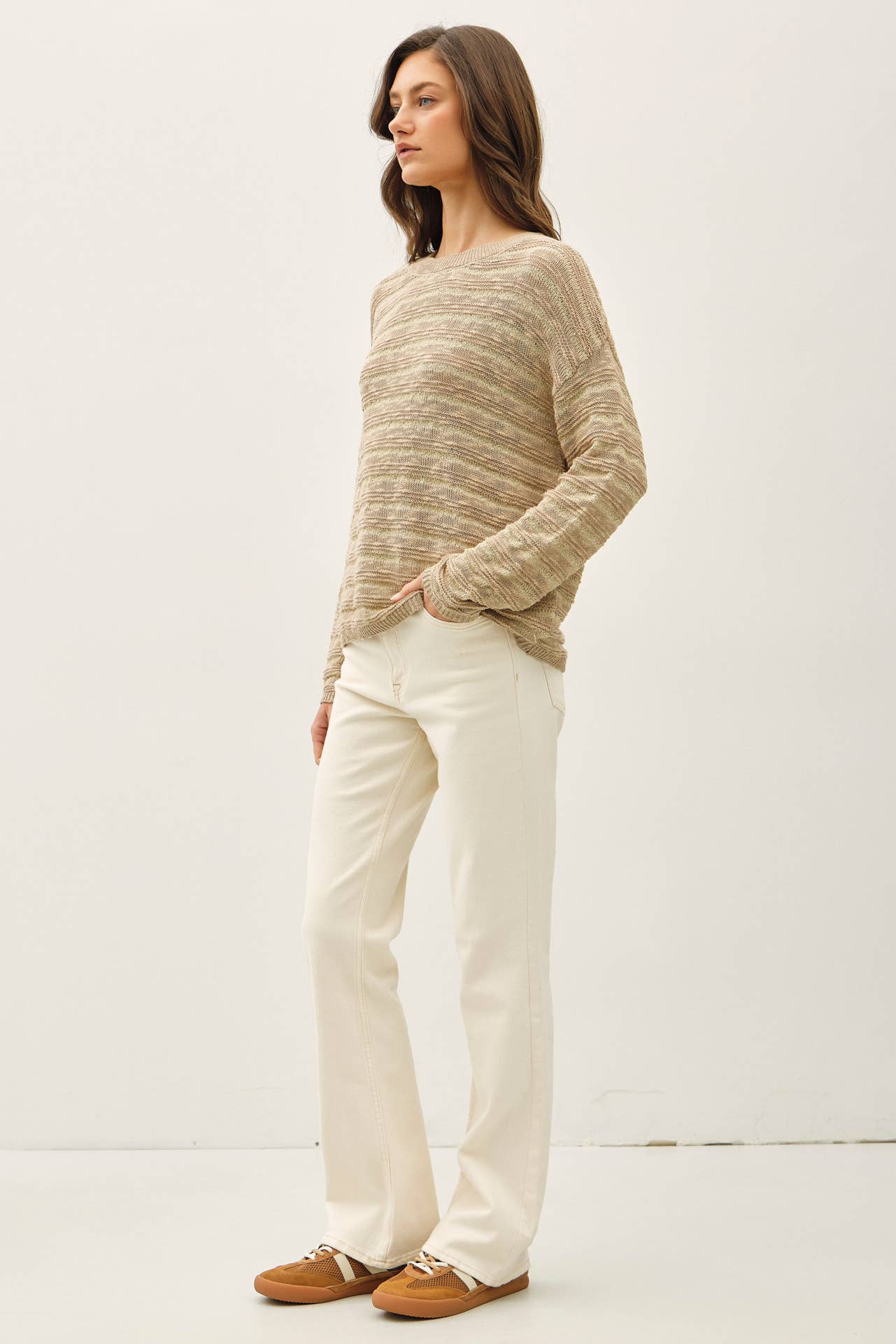 Lightweight Striped Beachy Sweater