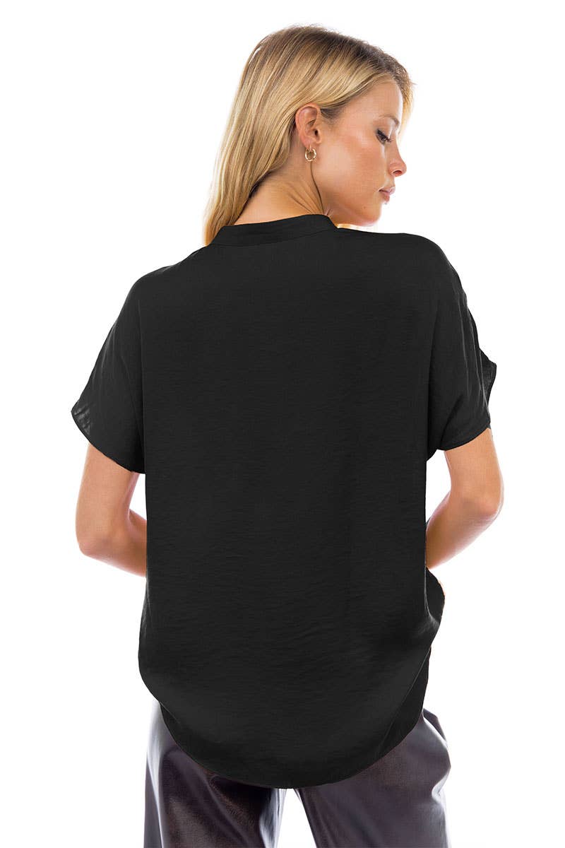 Relaxed Drop Shoulder Blouse