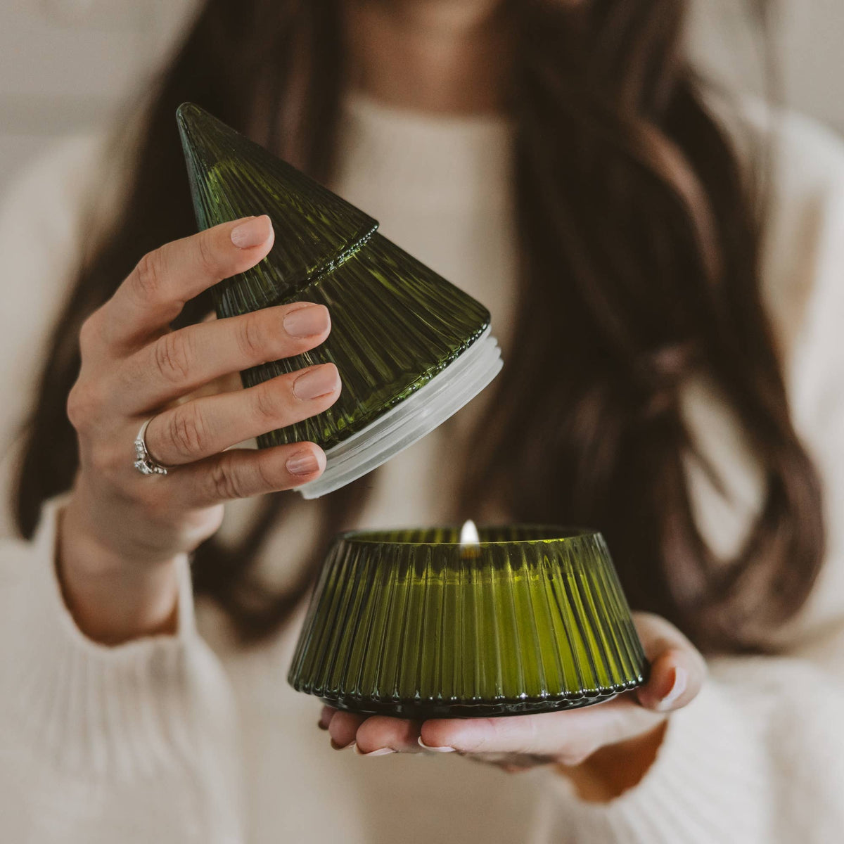 *NEW* Fraser Fir Soy Candle - 8.5 oz Glass Tree Jar