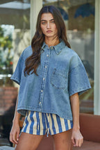 Woven Striped Shorts