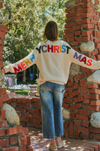 Merry Christmas Oversized Knit Sweater