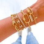 Gold Link Bracelets