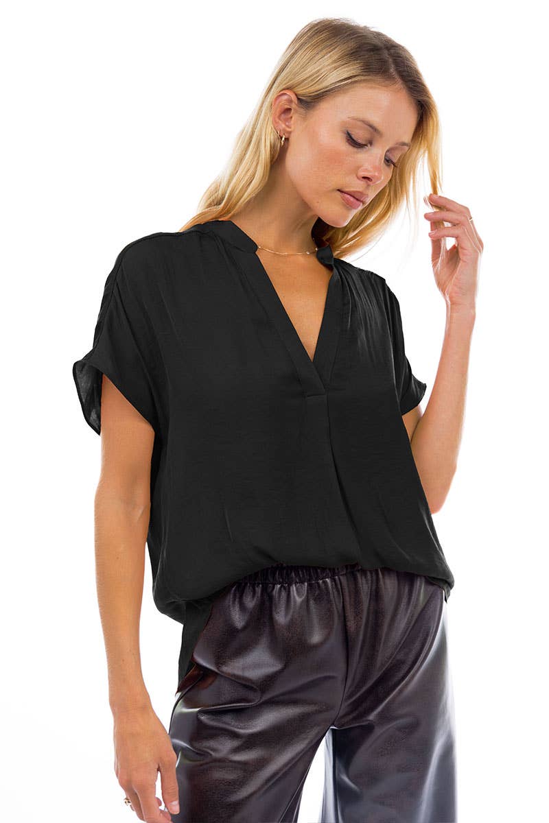 Relaxed Drop Shoulder Blouse
