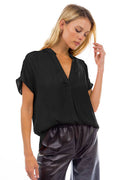 Relaxed Drop Shoulder Blouse