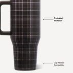 HydroJug Traveler 32 oz Tumbler – Flannel Plaid