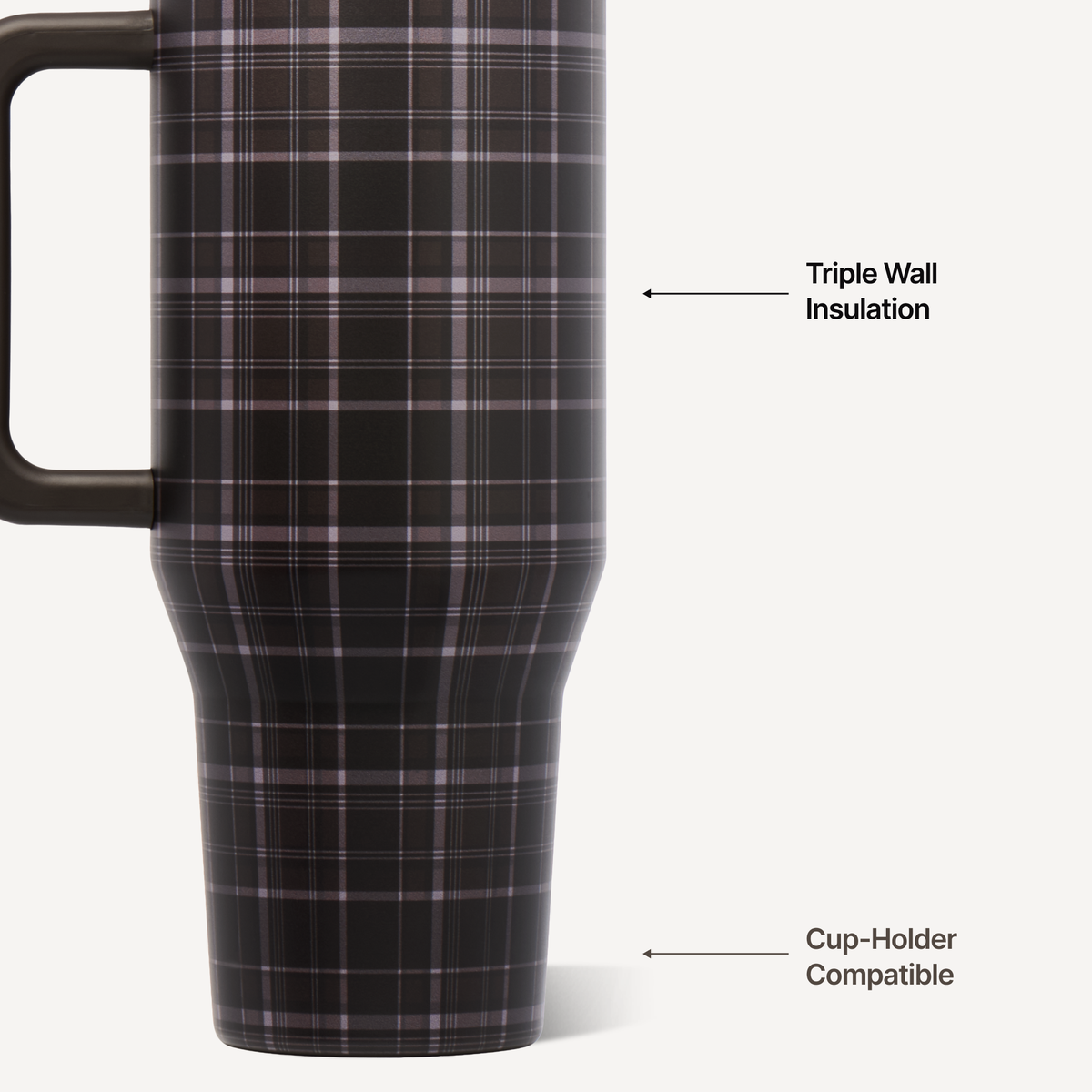 HydroJug Traveler 32 oz Tumbler – Flannel Plaid