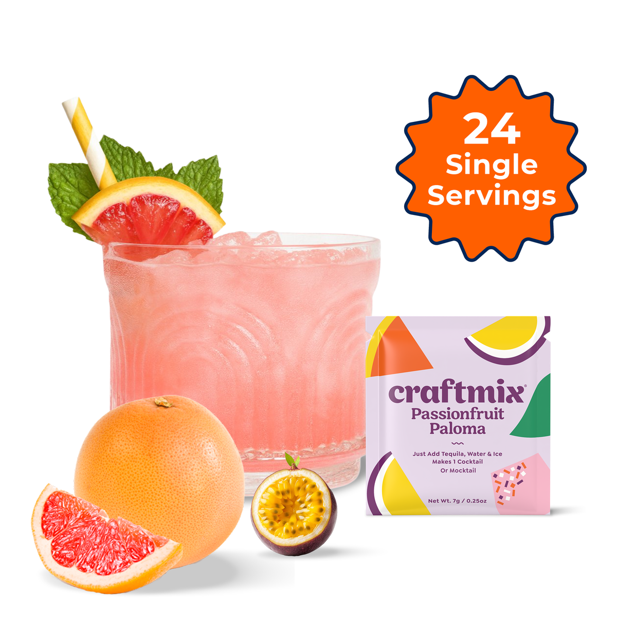 Craftmix Passionfruit Paloma Mixer – Single Packet