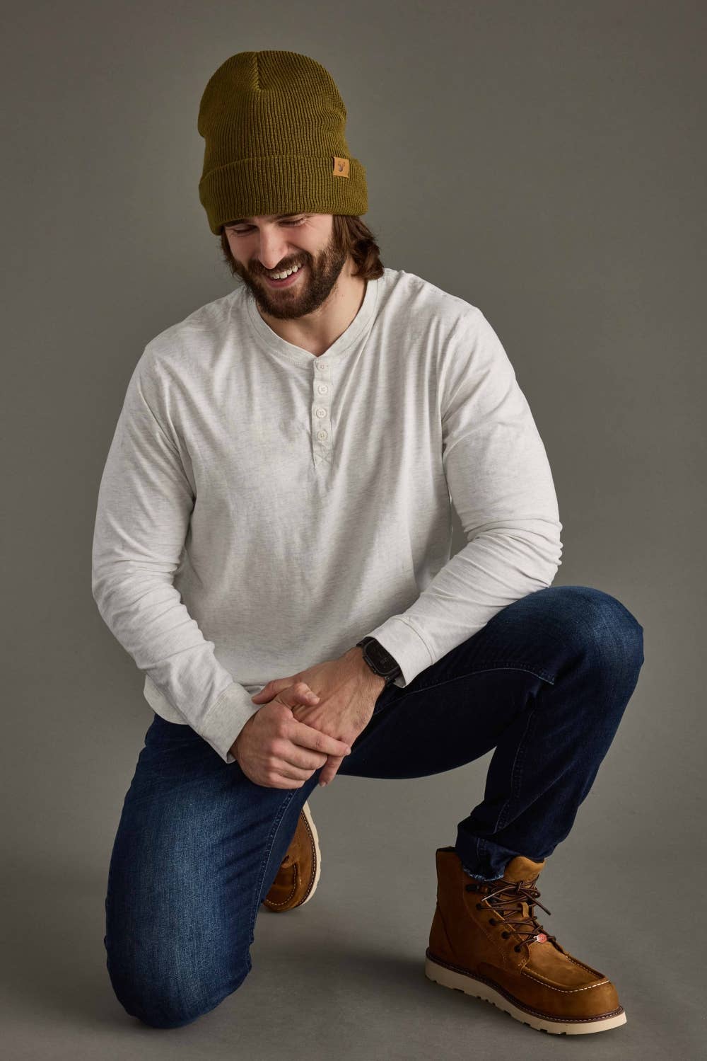 Olive Knit Beanie