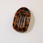 Matte Oval Claw Clip - Tortoise