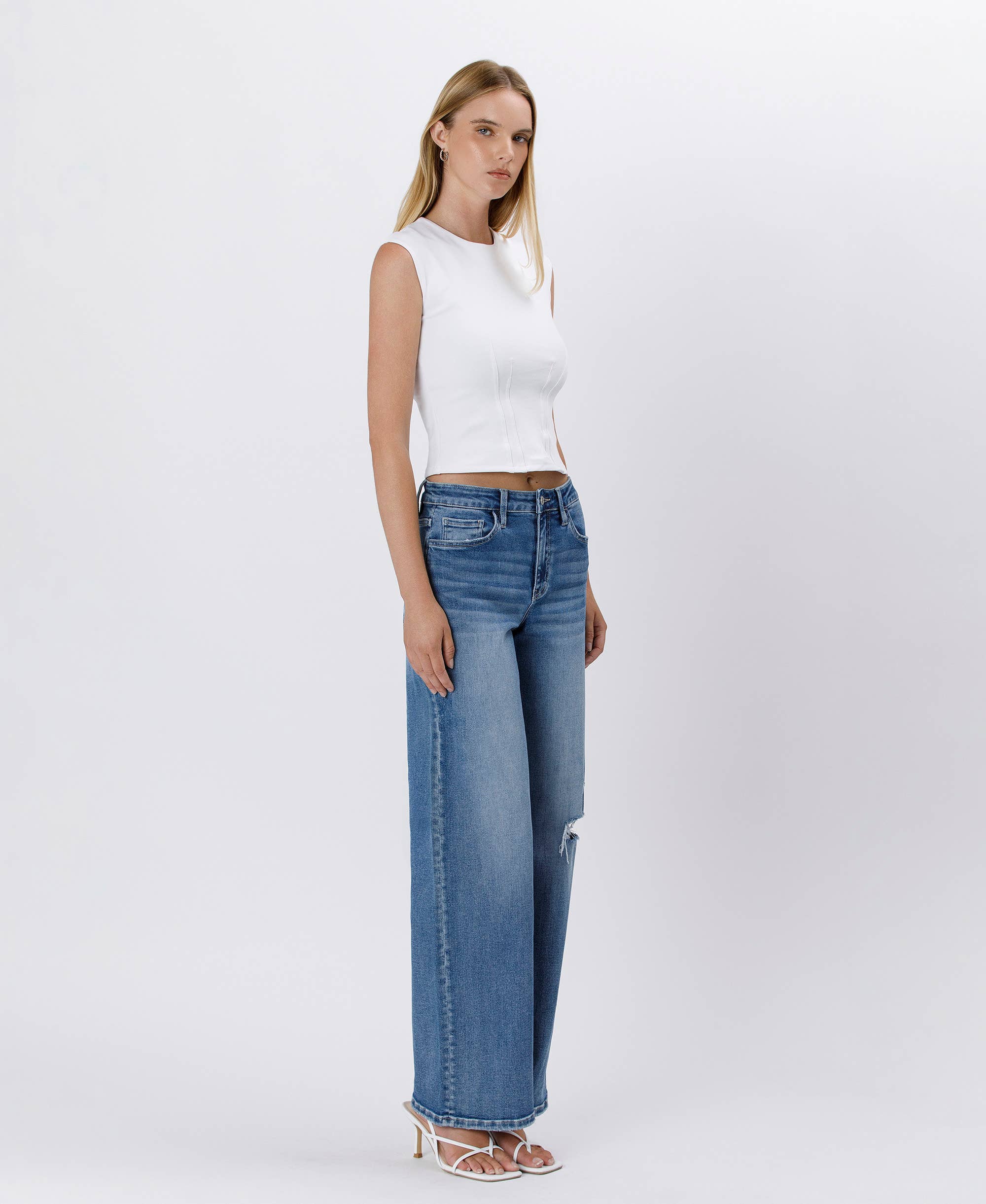 Lovervet High Rise Baggy Wide Jeans