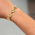 Matte Gold Coin Chain Bracelet