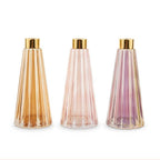 Tapered Colored Glass Bud Vases (Set of 3)