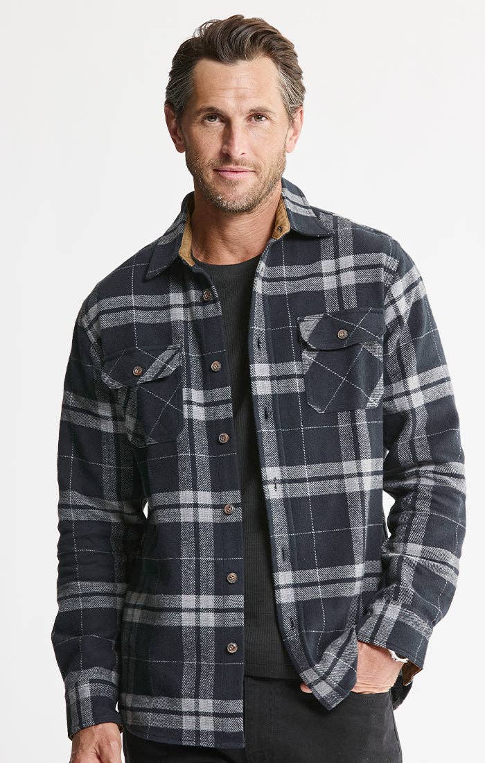 Men's Flannel Shirt + Thermal Crewneck 2-Pack – Heritage Navy