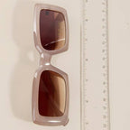 Luxe Thick Frame Rectangle Sunglasses