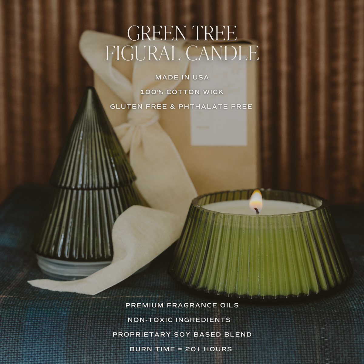 *NEW* Fraser Fir Soy Candle - 8.5 oz Glass Tree Jar