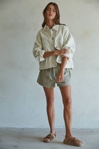 Perfect Denim Cream Jacket
