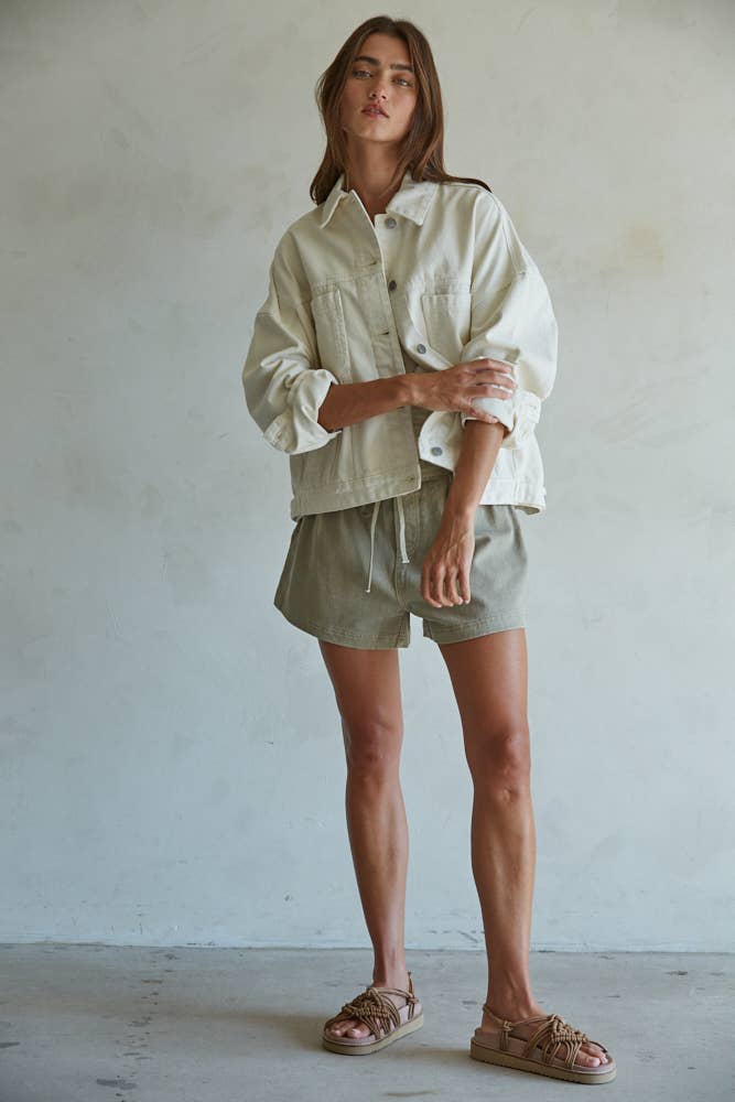 Perfect Denim Cream Jacket