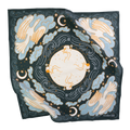 Luna Cotton Bandana – Teal & Orange