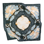 Luna Cotton Bandana – Teal & Orange