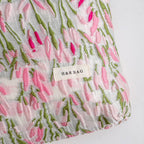 Floral Canvas Cosmetic & Travel Makeup Bag