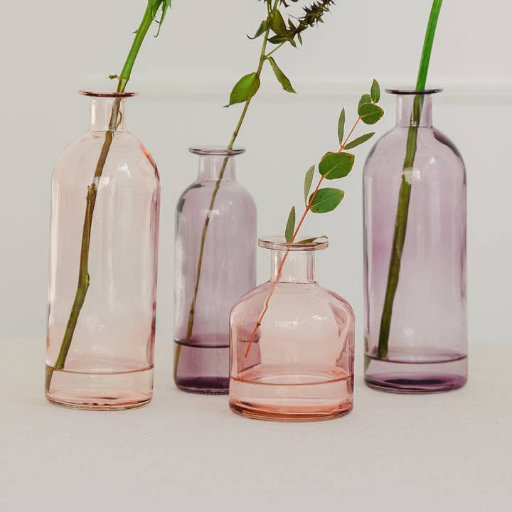 Assorted Flower Décor Vases - Set of 4