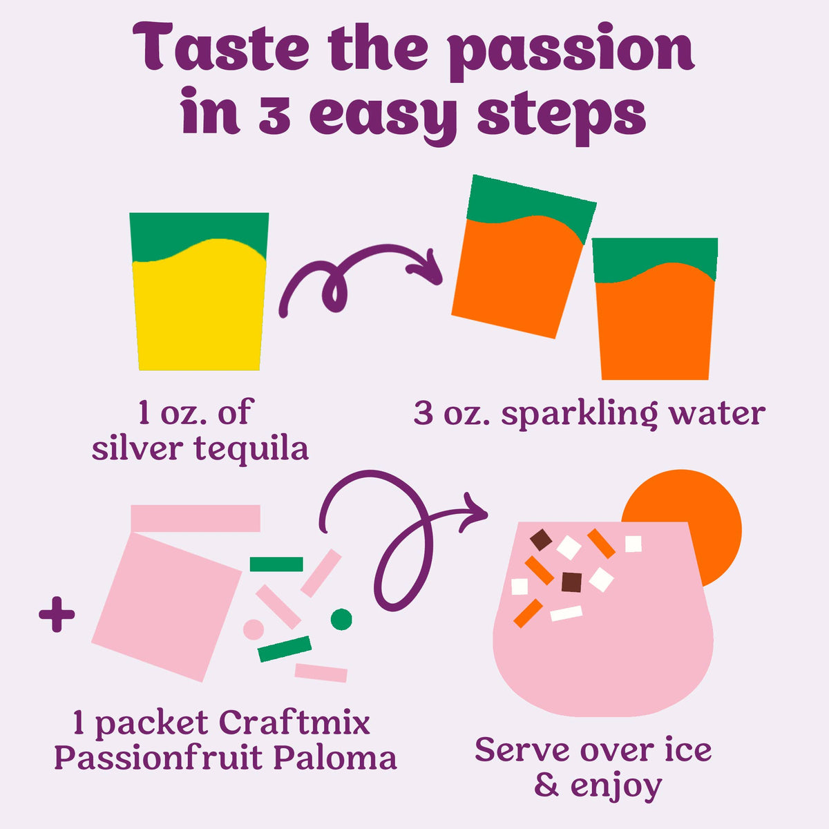 Craftmix Passionfruit Paloma Mixer – Single Packet