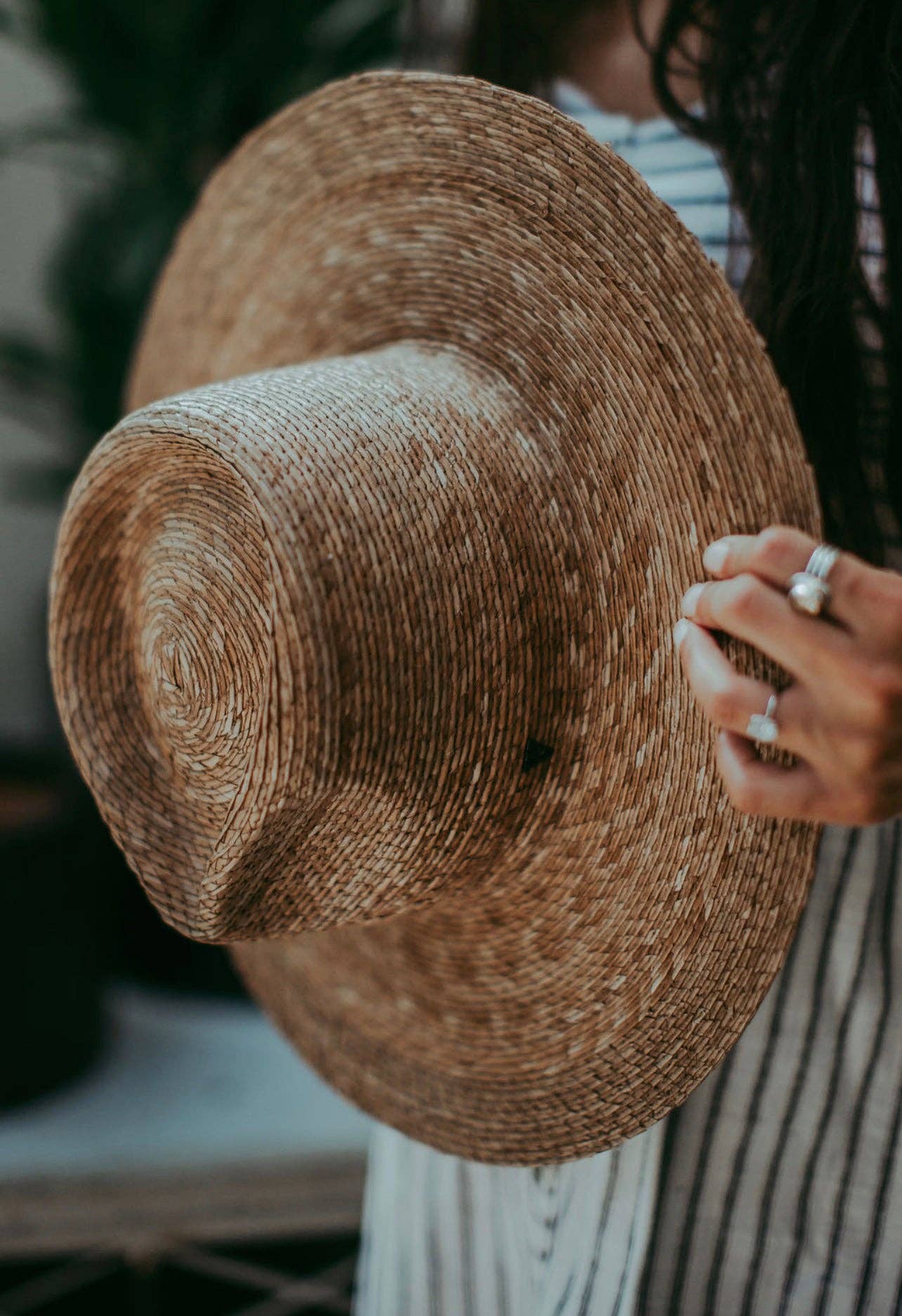 Sadie Palm Straw Rancher Hat – Wide Brim
