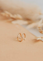 Double Up Ear Cuff | 14kt Gold Fill + Sterling Silver