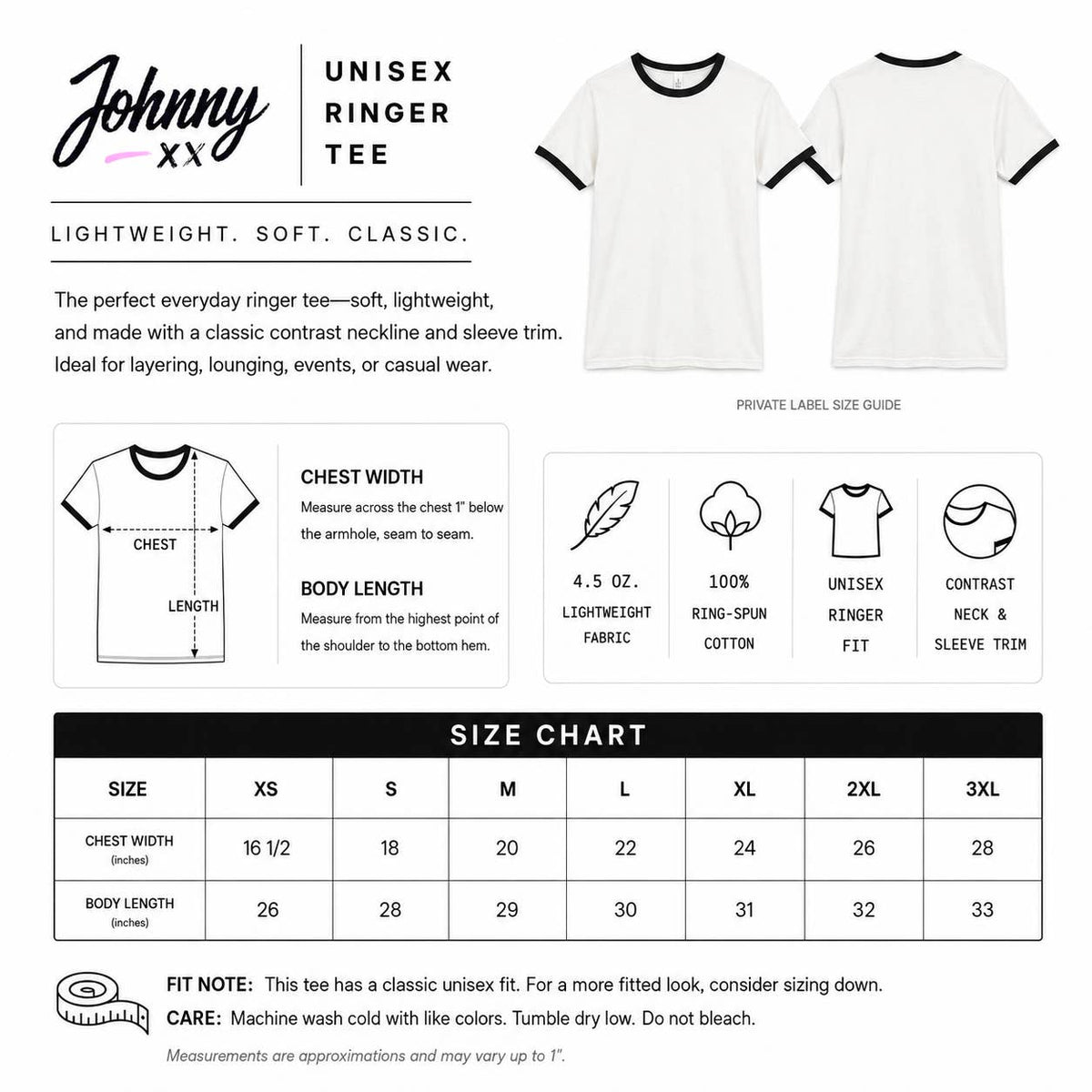 Spooky Halloween Graphic Ringer Tee – Natural & Black