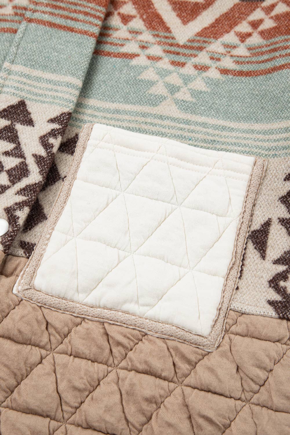 Western Aztec Quilted Patchwork Jacket
