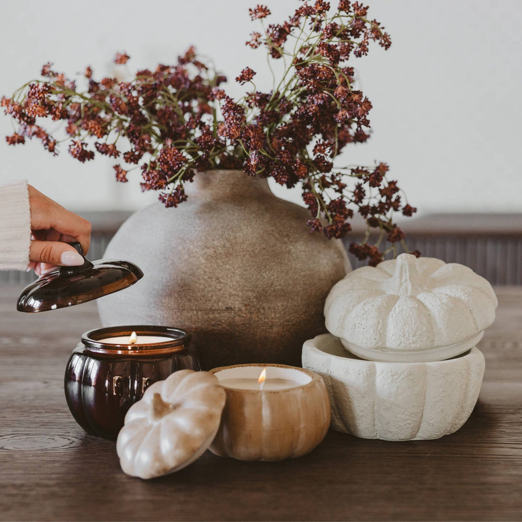 Pumpkin Spice Soy Candle in Ceramic Pumpkin – 8 oz