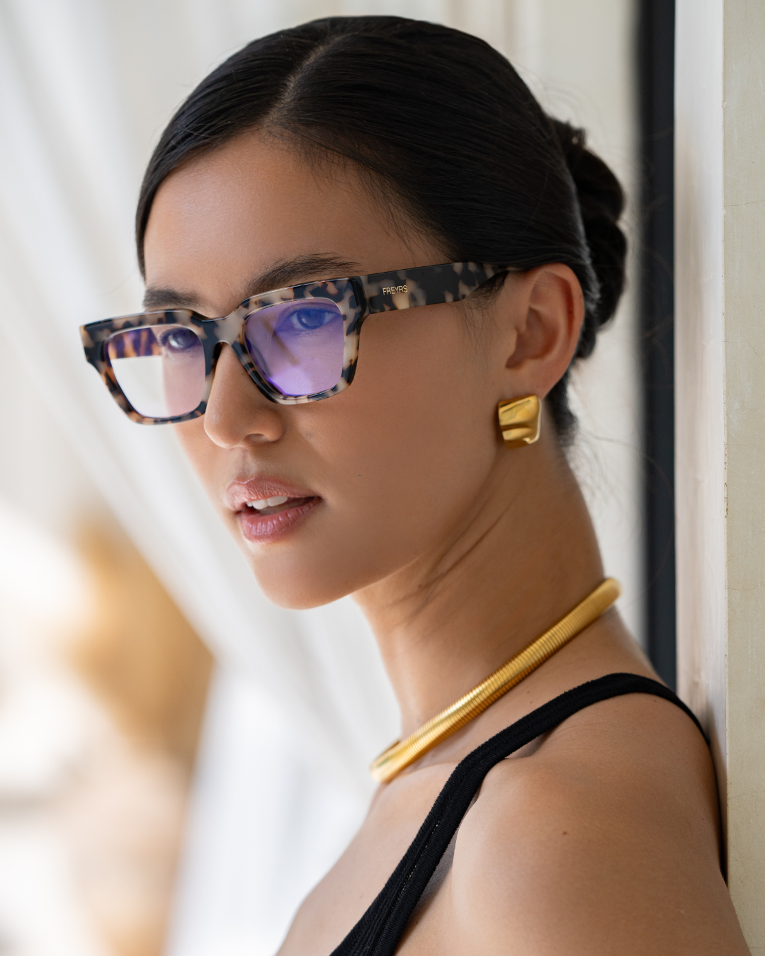 Voyager Blue Light Glasses - Milky Tortoise